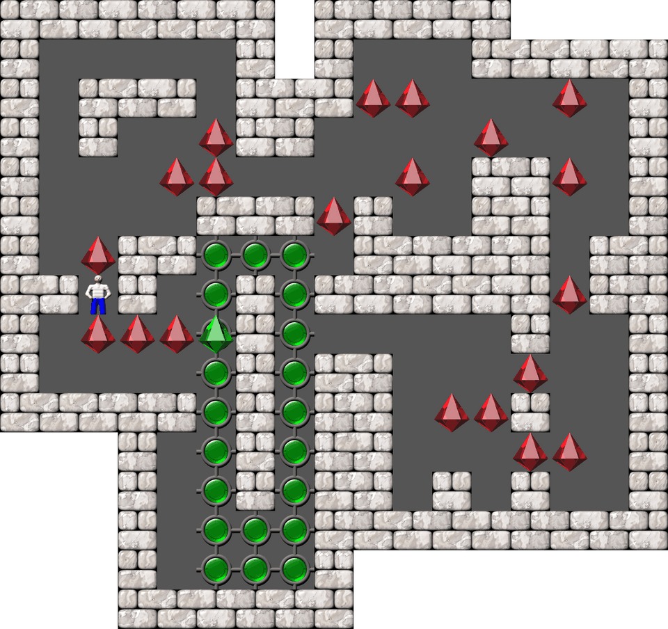 Sokoban Mass Remodel level 1193